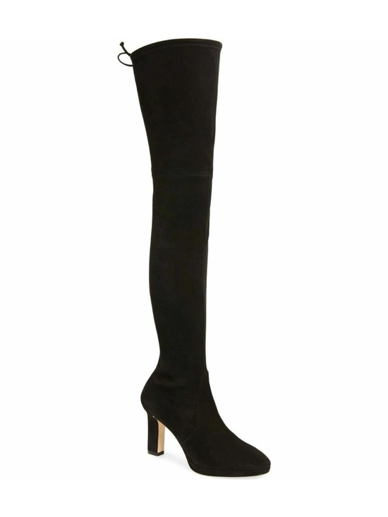 Stuart Weitzman Shoes - Stuart Weitzman Ledyland Black Suede Over the Knee OTK Boots - size 10